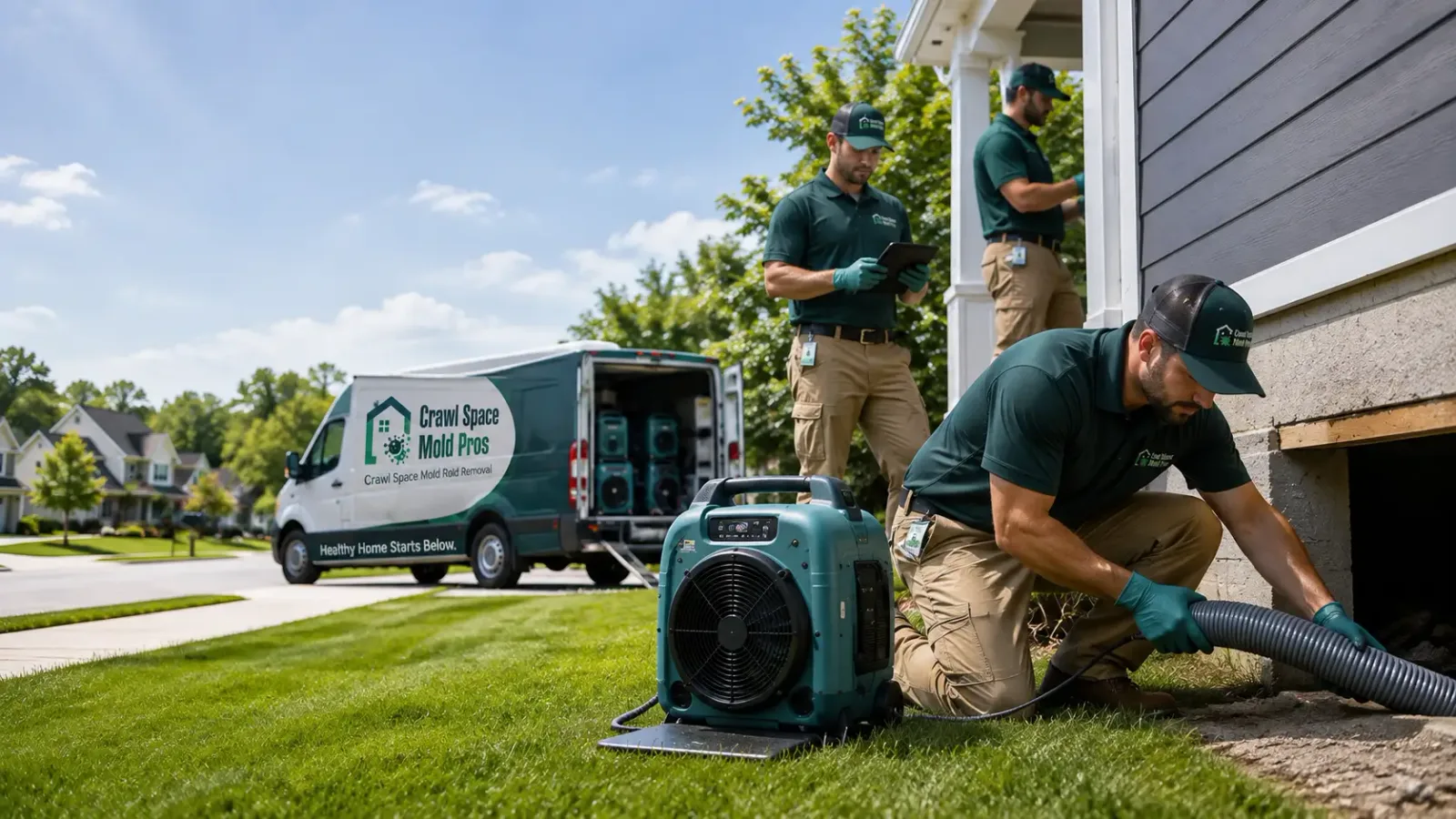 Crawl Space Mold Removal in Bluford, IL